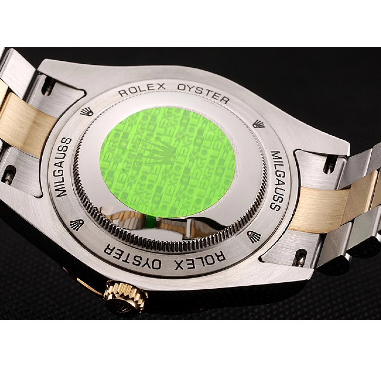 MiroTime 0705 Swiss Rolex Day-Date Champagne Dial Gold Diamond Case Two Tone Stainless Steel Bracelet 1453974